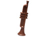 A three-dimensional chocolate molded trumpet.