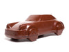 A three-dimensional chocolate molded Porsche style car.