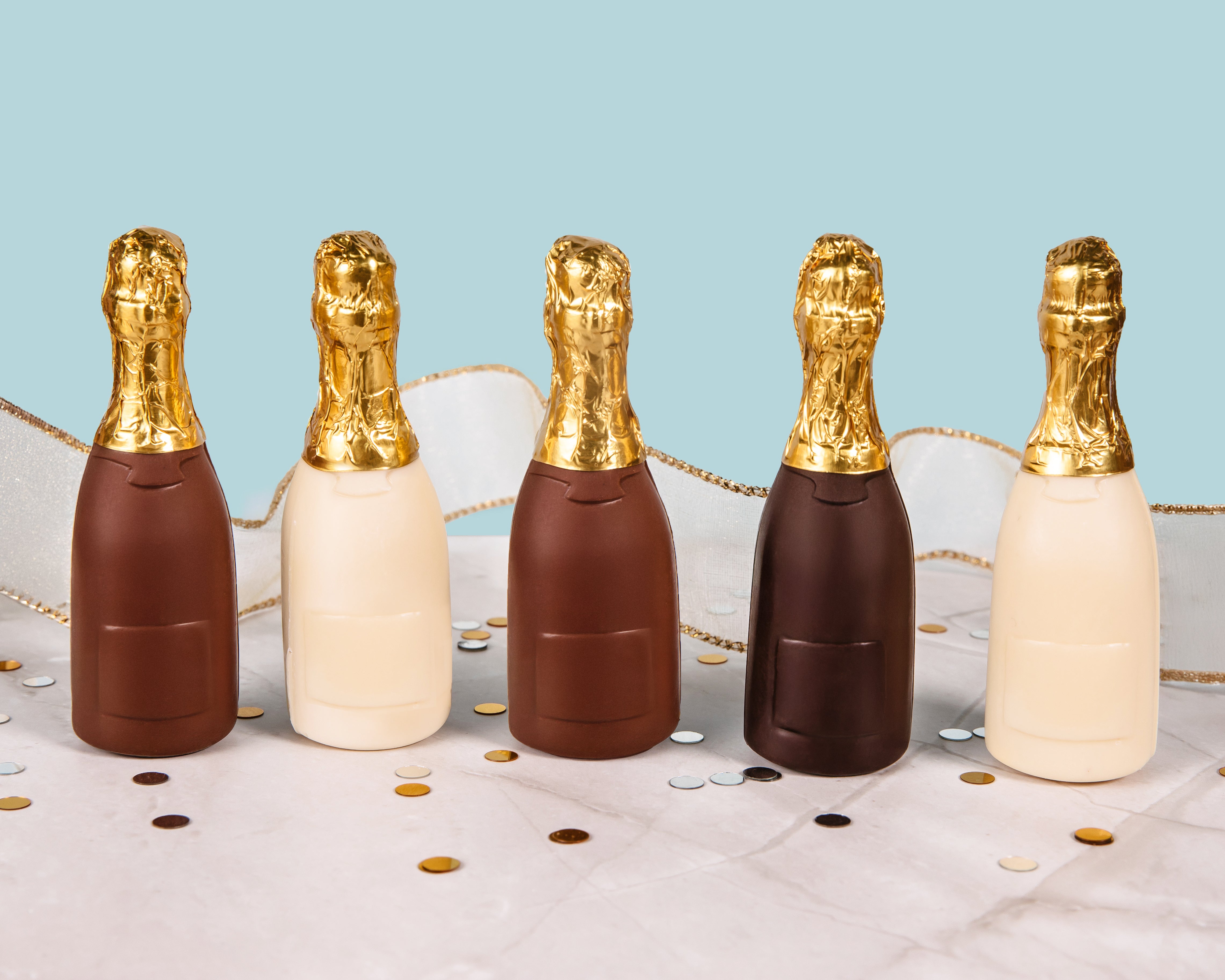 Giant Chocolate Champagne Bottle | Li-Lac Chocolates