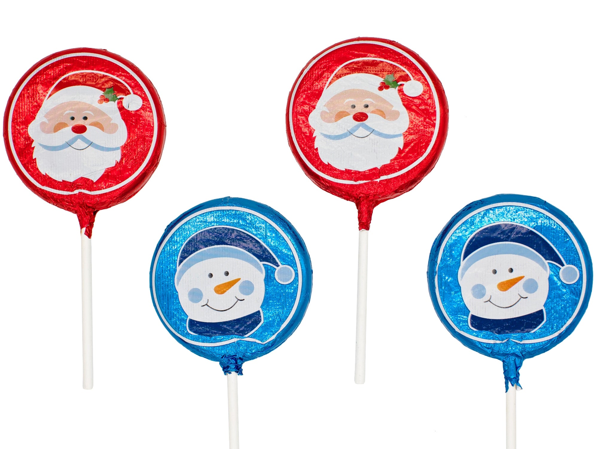 Foiled Chocolate Christmas Pops (set of 4)