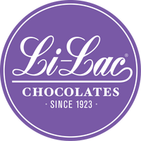 li-lac logo in a circle lock-up. Manhattan's Oldest Chocolate House.