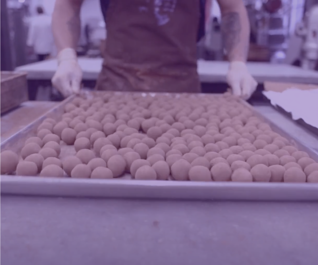 A tray of truffles 