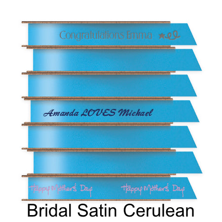 5/8 Vertical Print Satin Wedding Ribbon