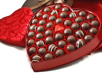 XLarge Heart-Shaped Chocolate Box - Alamo City Chocolate Factory