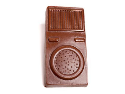 A molded chocolate Police shoulder Radio.