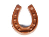 A molded chocolate horse shoe.