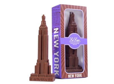 Three-dimensional chocolate molded into the Empire State Building