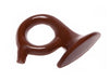 A three-dimensional chocolate molded french horn.