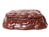 A three-dimensional molded chocolate Jewelry Box with a separate lid. The outside of the box has swirl details.