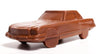 A three-dimensional chocolate molded Mercedes style car.