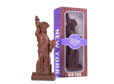A three-dimensional chocolate molded Statue of Liberty