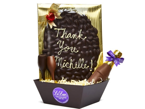 Thank You Chocolate Gift Basket - Li-Lac Chocolates